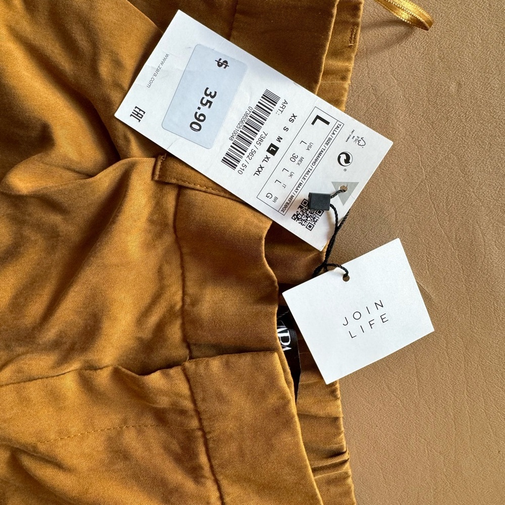 Zara Golden Brown Trousers